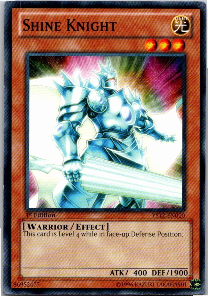 Yugioh Yu-Gi-Oh Shine Knight YS12-EN010 1st Edition Xyz Yugioh Yu-Gi-Oh Shine Knight YS12-EN010 1st Edition Xyz
