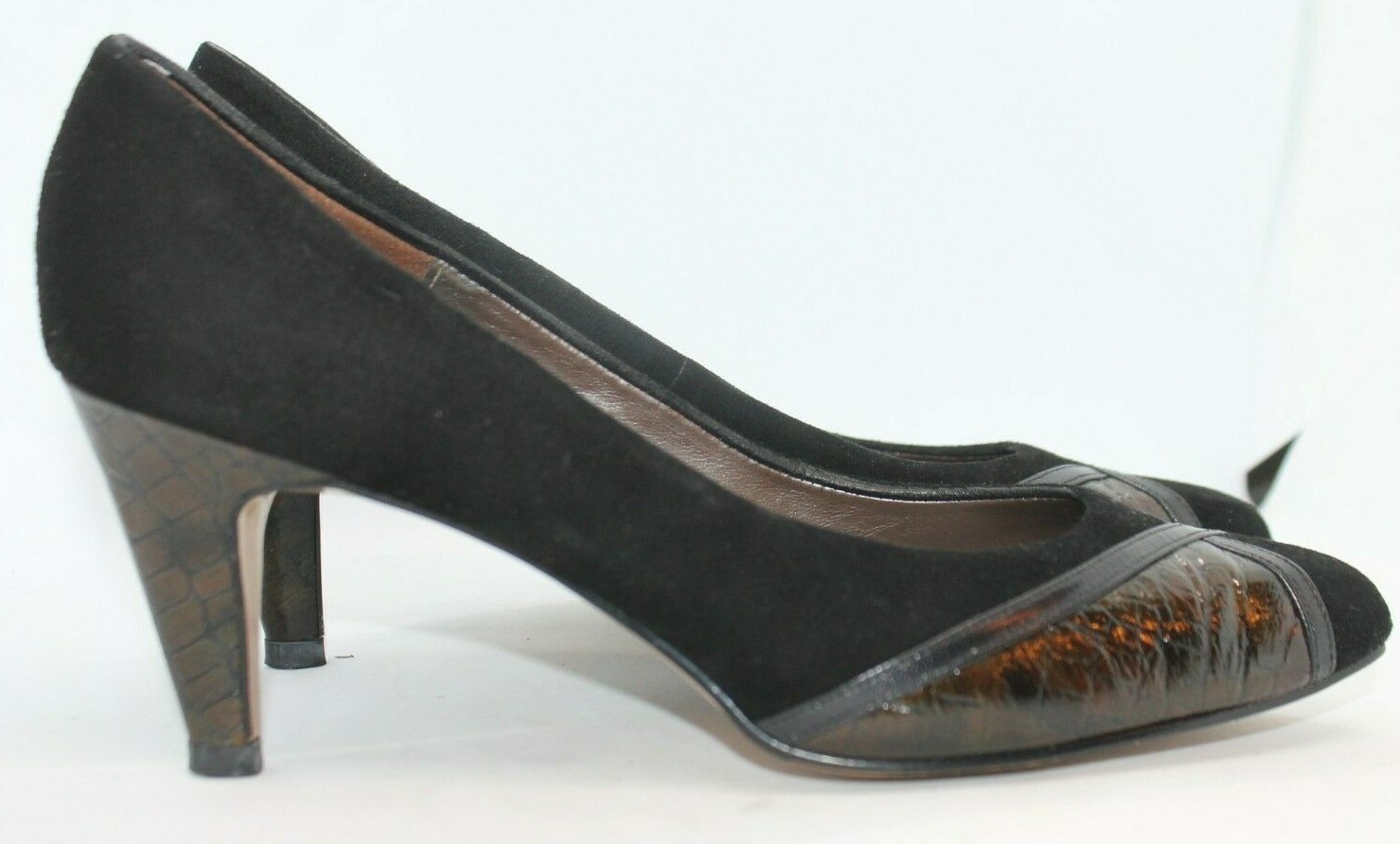 Green Faux Croc Inserts Size 7.5C 