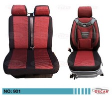 Schonbezüge inkl. Doppelsitzbank 1+2 für Nissan Primastar ab 2002-2016 (901)