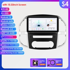 Carplay Autoradio Nav GPS f&uuml;r Mercedes Benz Vito 3 W447 2014-21 EQ Android10.33"