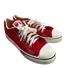 Vintage Red Converse Star Sneakers Athletic Shoes Made in USA / Size 1 youth