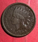1909 US Indian Head Cent! FINE Details! Last Year Issue! Lower Mintage! Old Coin