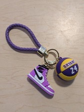 Kobe Bryant Mini Silicone AJ Basketball and Shoes Keychain