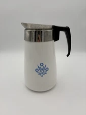Vintage Corning Ware Blue Cornflower 9 Cup Porcelain Pot Carafe W/ NO LID