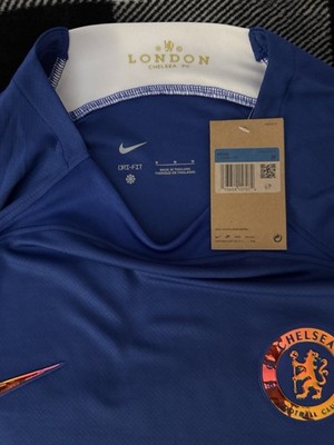 Nike Men's Chelsea 23-24 Home Blue Soccer Jersey Size M | eBay