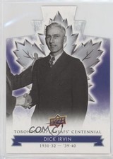 2017 Upper Deck Toronto Maple Leafs Centennial Blue Die-Cut Dick Irvin HOF 2d8