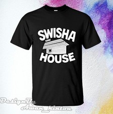 New Tshirt SWISHA Funny HOUSE Logo Shirt Made In Usa Short Sleeve