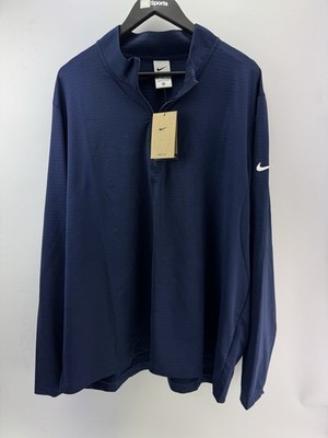 Nike Golf Pullover Victory 1/2 Zip / Hellgrau / UK XXL / Navy / Neu /27955