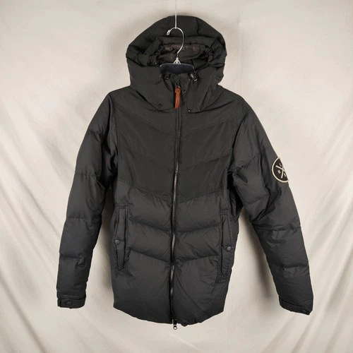 Holden Jacket Mens Large Black Hooded Puffer Full Zip Insulated Winter Coat - product listing photo