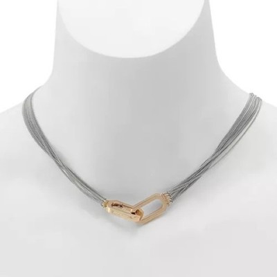 ALLSAINTS Carabiner Multi Chain Collar Necklace, 15''