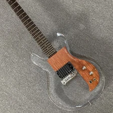 Acrylic material electric guitar, 6-string, rosewood fingerboard, EMG pickups