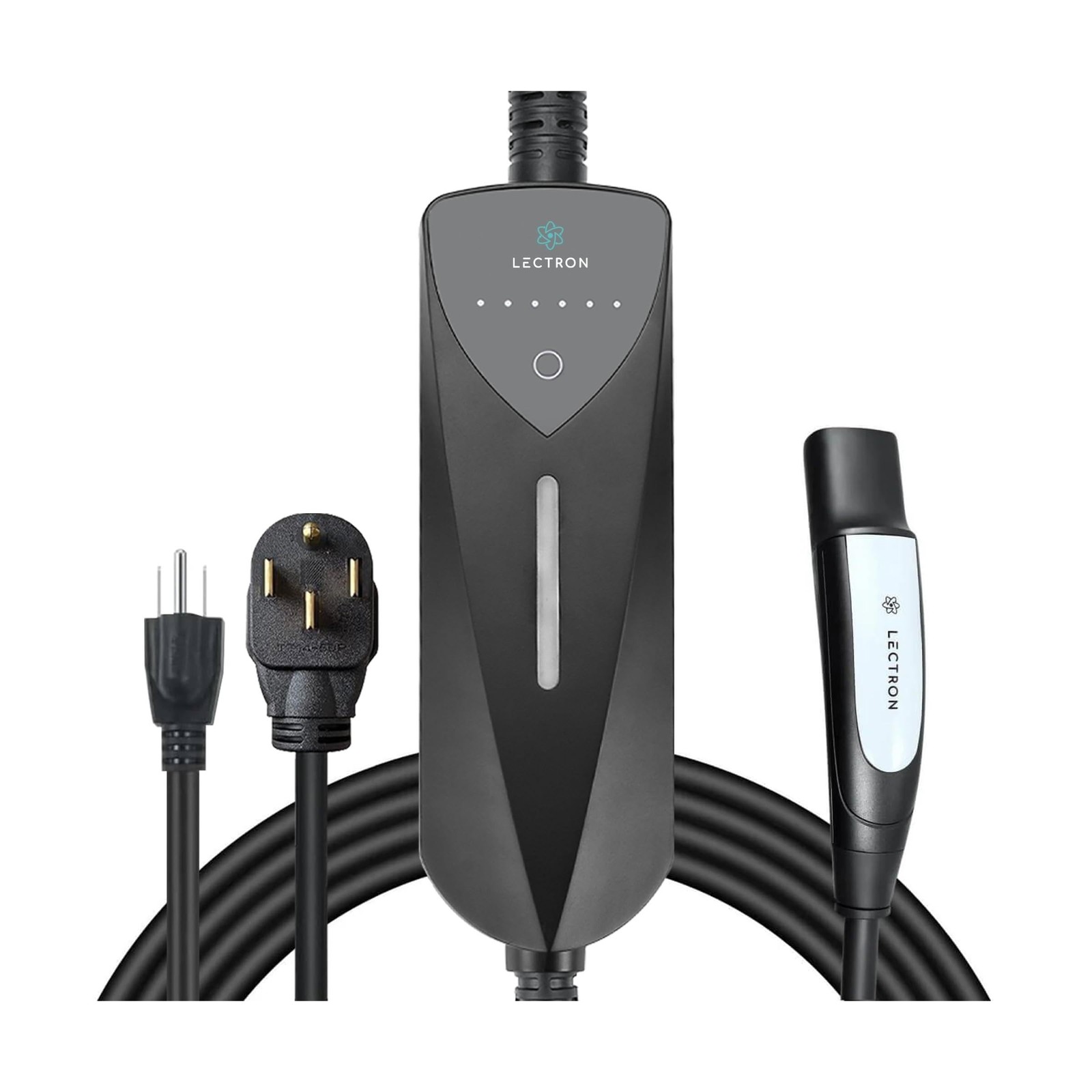 Lectron Level 1/2 (8A - 40A) Tesla NACS Portable EV Charger - Dual-Level Elec...