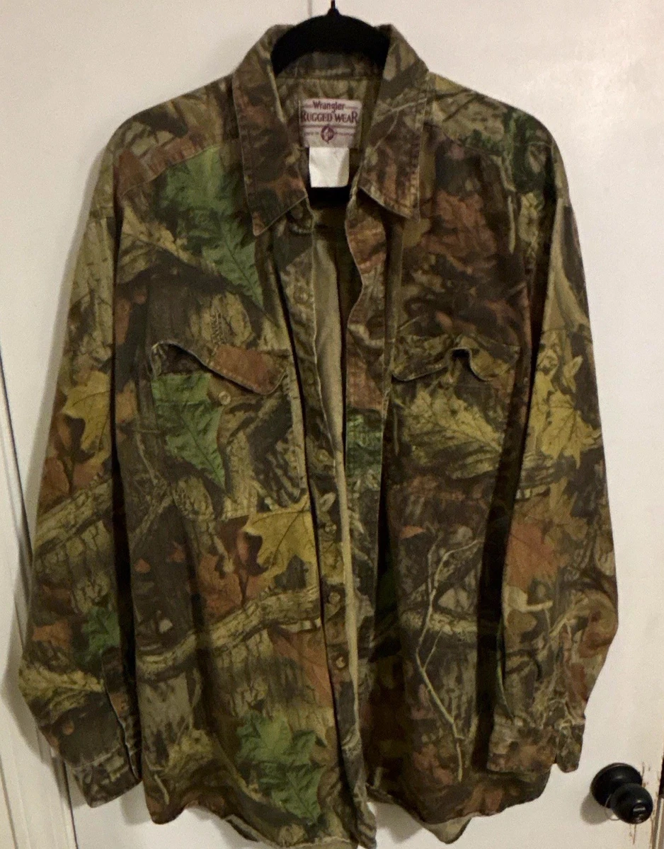 25+ Wrangler Camouflage Button-Up Casual Button-Down Shirts for