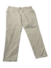 Tommy Hilfiger Women Tan Flat Front Tapered Pants Size 16w