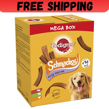 110 Pedigree Schmackos Mixed Meaty Variety Dog Treats Mega Box 790g Dog Chews 9.87 per kilo