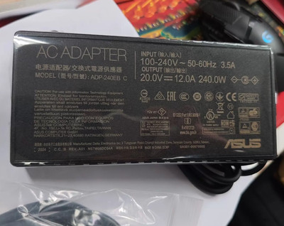 Original Asus ADP-240EB C 6.0*3.7 20V 12A 240W Laptop Netzteiladapter Ladegerät