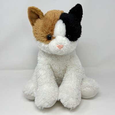 Aurora Calico Kitty Cat Plush Animal Soft Toy Ginger White Black Blue Eyes  12