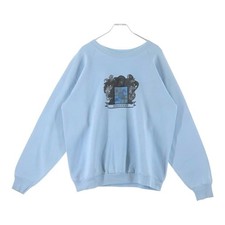 VINTAGE 60-70s GRAPHIC CREWNECK PULLOVER SWEAT SHIFFERT Family Crest Front Used