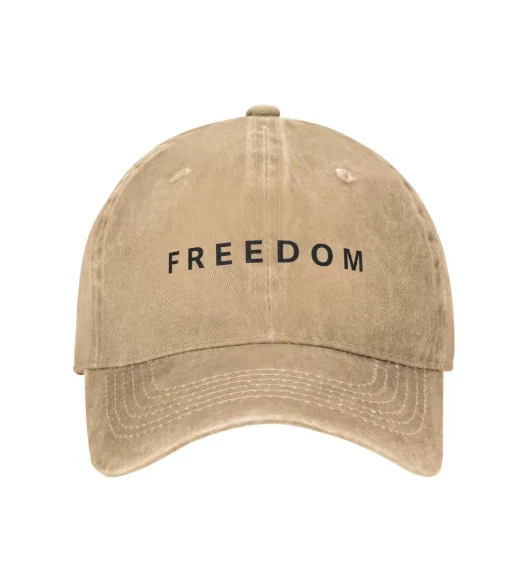 Freedom Cotton Baseball Cap Adjustable Sun Protection Free P&P