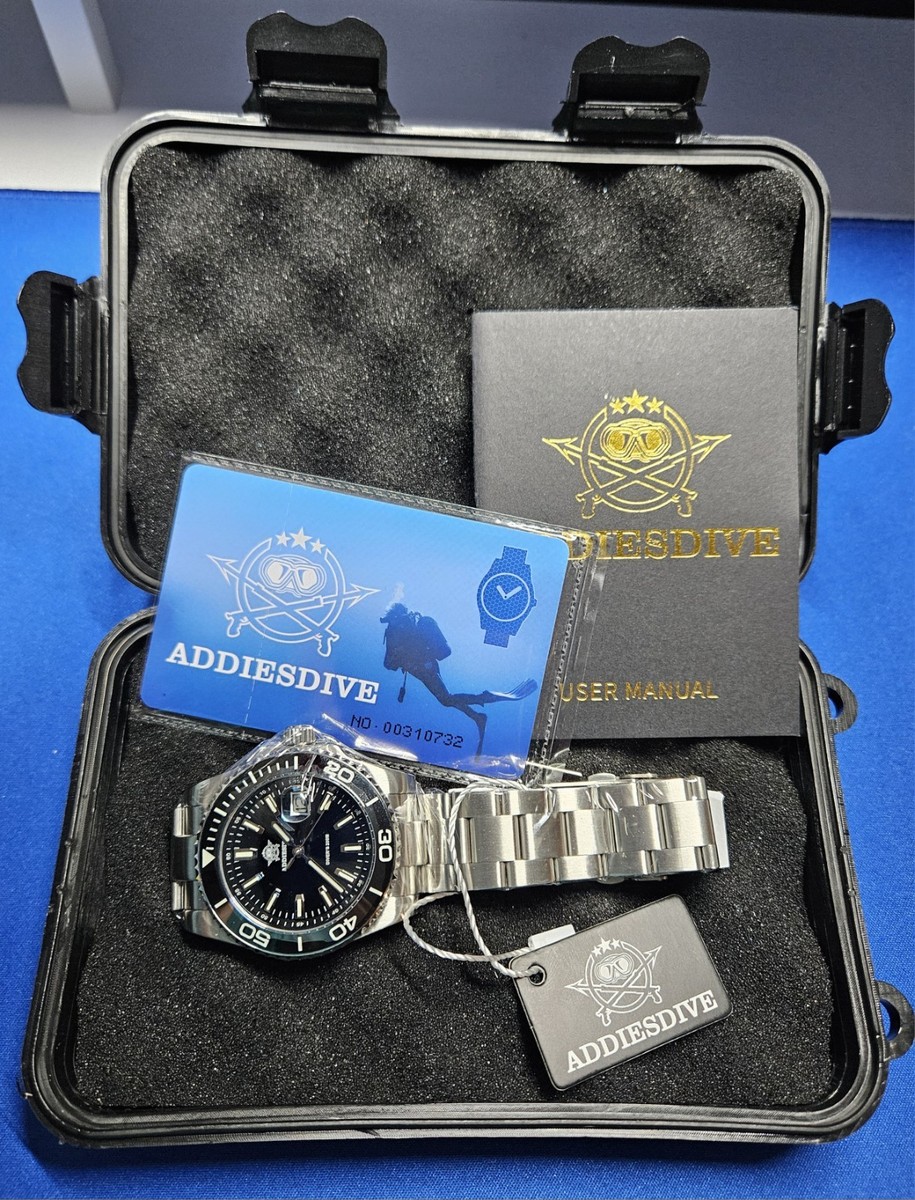 ADDIESDIVE 41mm Top luksusowy zegarek kwarcowy dla mężczyzn 200m nurkowanie BGW9 Super Luminous zegarki kwarcowe ze stali nierdzewnej 316L reloj hombre  1511