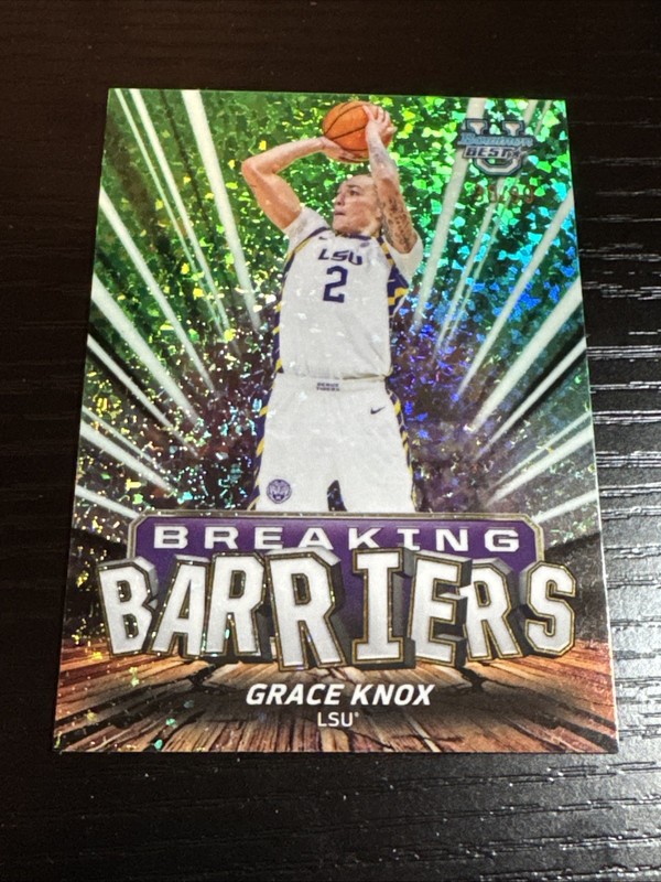 2025-26 Bowmans Best U Breaking Barriers Green Mini Diamond Grace Knox 71/99