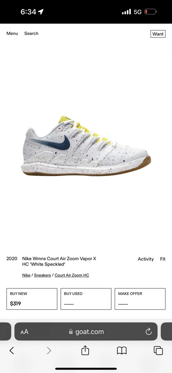 Nike Air Zoom Vapor X HC White for Sale | Authenticity Guaranteed