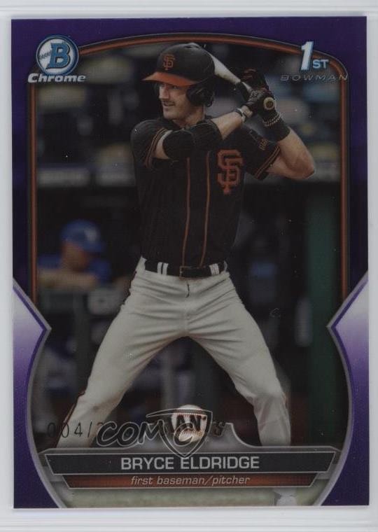 2023 Bowman Draft Chrome Purple Refractor /250 Bryce Eldridge #BDC-107 16z7