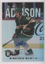 2021 Upper Deck Fleer Ultra Rookies Silver Rainbow Foil Calen Addison Auto 0a3