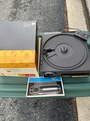 Keystone Gravity 1100 Carousel Slide Projector With Manual And Slide Trays Works