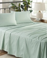 Standard Textile Percale California King Sheet Set Aurora 100 Supima Cotton NEW