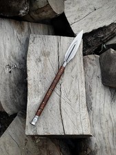 Hand Forged Viking Spear Inspired by Norse History, 5160 High Carbon Steel Blade
