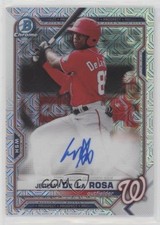 2021 Bowman Mega Box Chrome Mojo Auto Jeremy De La Rosa #BMA-JD Auto 0w47