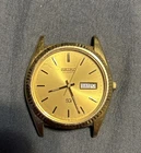 Vintage Seiko Quartz SQ Mens Watch No Bracelet Gold