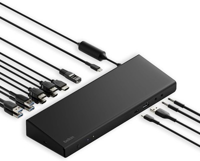 Belkin 15-in-1 Universal Triple Display DisplayLink Docking Station Hub New!!!