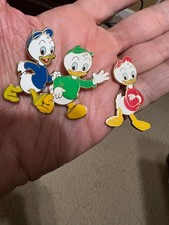 Disney Set di 3 Spille Paperino Nipoti Huey Dewey Louie DuckTales 2006 2007