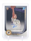 TAELON PETER 2025-26 BOWMAN CHROME ROOKIE AUTOGRAPH #BCA-TE PACERS Q3420