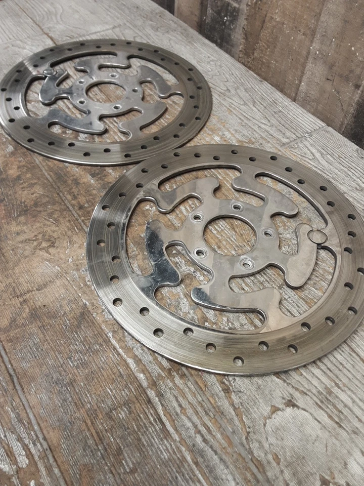 2008 Harley Davidson Electra Glide Ultra Front Disc Brake Rotors Pair BR-696 - Image 2 of 4