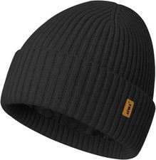 Winter Beanie for Men Women, Unisex Thick Stocking Knit Cuffed Skull Cap Soft...