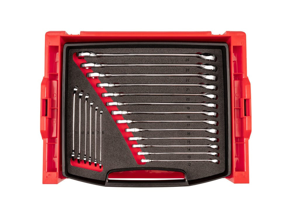 Набор комбинированных гаечных ключей Tekton с выдвижным ящиком И стойкой 19 Штук 6-24 Мм 31290₽