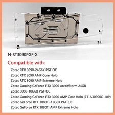 Granzon GPU Block For ZOTAC RTX3080 3090 PGF/AMP Core Extreme Holo N-ST3090PGF-X