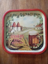Rare Usher's Beer Brewery Tray "Best Bitter" 13.5" x 13.5"