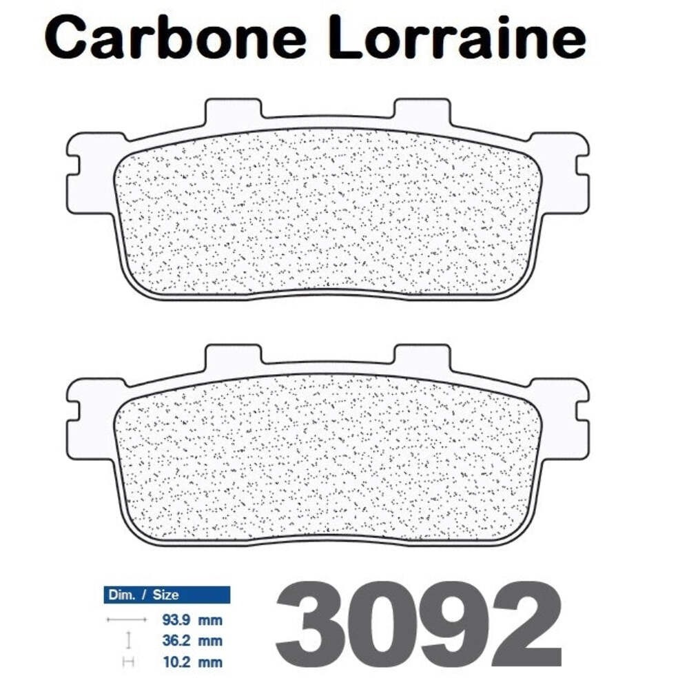 Plaquettes Carbone Lorraine de frein arrière contre le manque de mordant Sym Joyride i