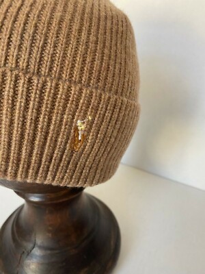 NWT Polo Ralph Lauren Multi Color Pony Beanie Skull Hat Wool Blend Light Brown s7-AI449959337013_lifestyle?$  main image 4
