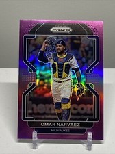 2022 Panini Purple Prizm Tier II #217 Omar Narvaez Milwaukee Brewers