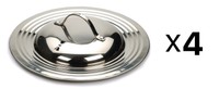 Rsvp Universal Pot/pan Lid Fits 7 - 12 Replacement Stainless Steel (4-pack) on sale Rsvp Universal Pot/pan Lid Fits 7 - 12 Replacement Stainless Steel (4-pack) on sale
