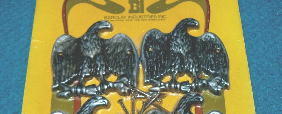 4 Vintage/Nuevo! Águila con apliques de metal FLECHAS Y RAMAS @ BARCLAY Early American Foto 2 de 2