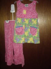 NWT Girls Size 6 Flit Flitter 2pc Tess Tunic Set Ruffles Mixed Prints