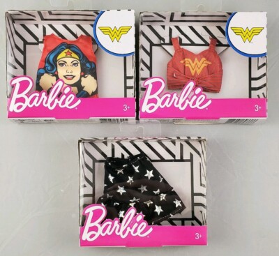 New Barbie DC Comics Wonder Woman Fashion Tee Shirt Hard to Find