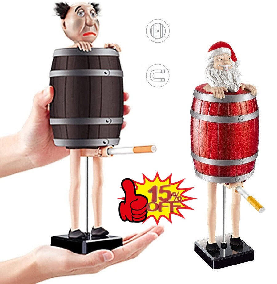 Funny Wooden Barrel Cigarette Dispenser Up Holder Prank Toy Smoking Bo 4J0D  | eBay