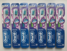 7 Oral-B VIVID WHITENING Manual Toothbrushes SOFT BRISTLES Mixed Color